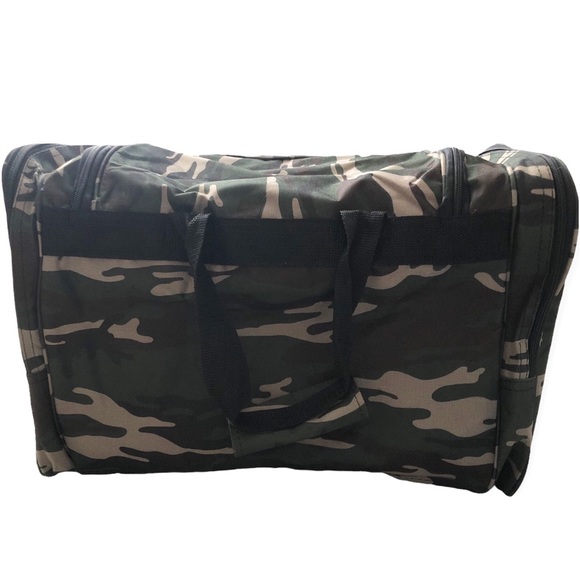 Dig Camouflaged Weekender Duffle Bag With Adjustable Detachable Shoulder Strap - Picture 3 of 9